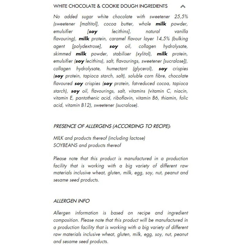 Fulfil Vitamin & Protein Bar White Chocolate & Cookie Dough 55g