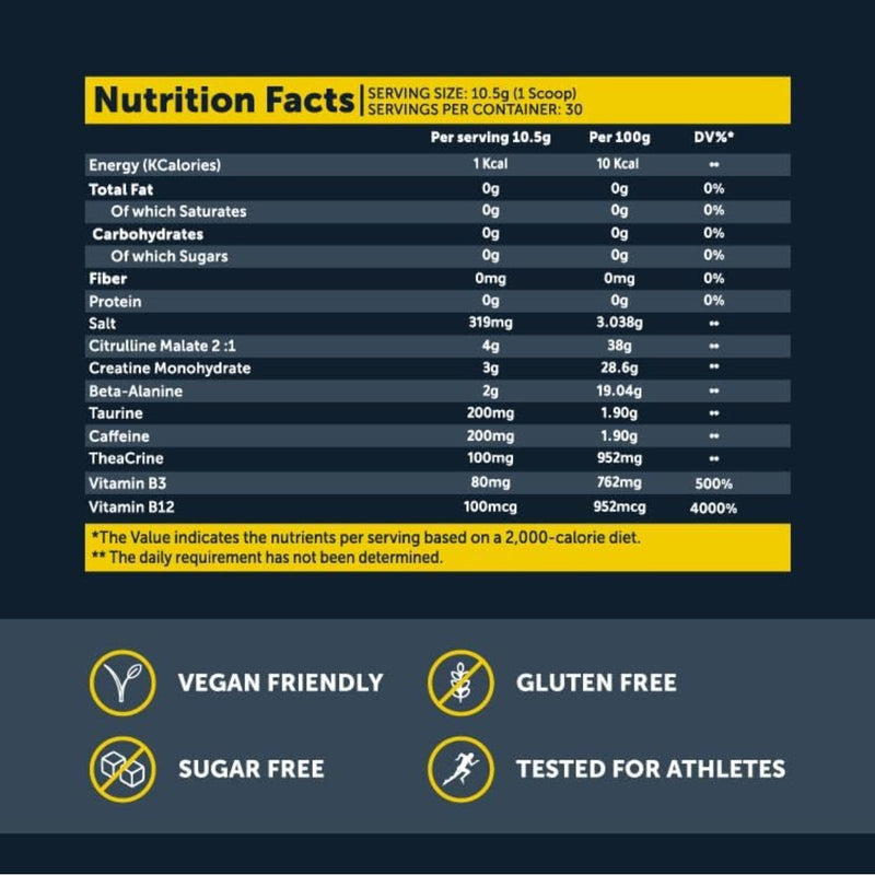 Basix Xtreme Pump Blue Razz Rush 315g